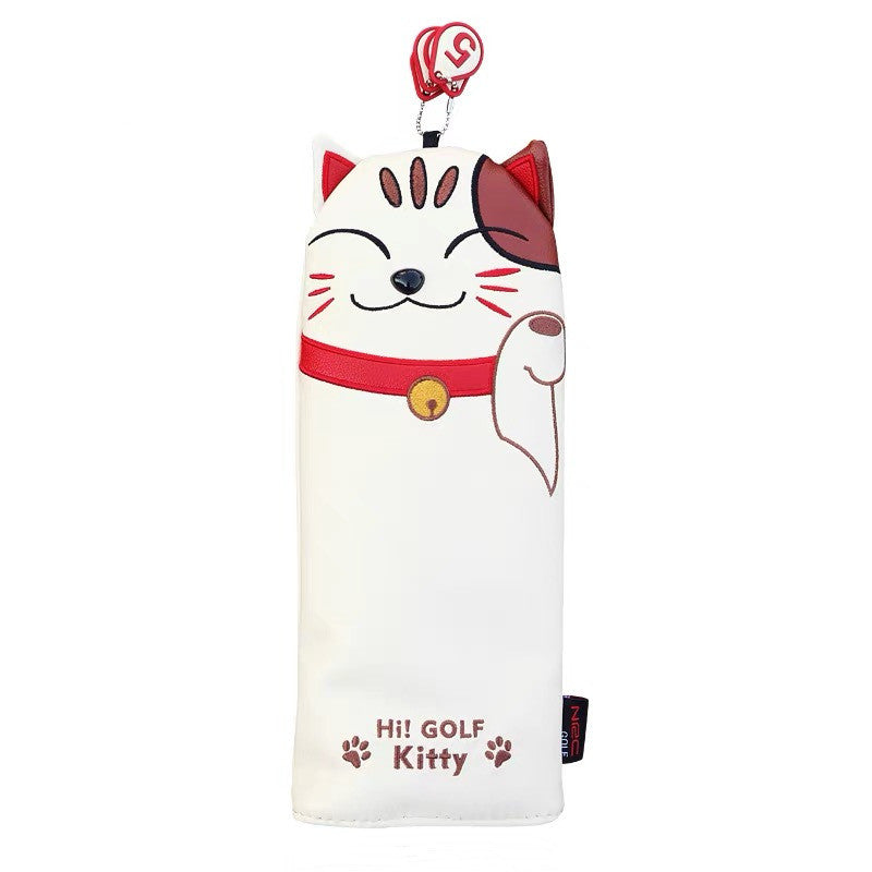 JMT-358090 Lucky Cat Golf Wood Club Head Cover - Stylish Protection for Your Clubs