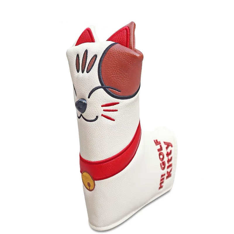 JMT-358090 Lucky Cat Golf Wood Club Head Cover - Stylish Protection for Your Clubs