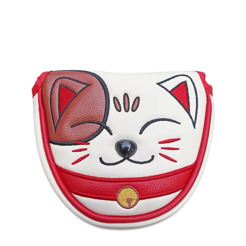 JMT-358090 Lucky Cat Golf Wood Club Head Cover - Stylish Protection for Your Clubs
