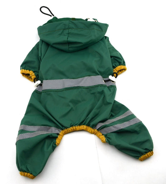 JMT-358154 Waterproof Reflective Raincoat for Dogs and Cats, Lightweight and Compact, Available in Sizes XS-XXL