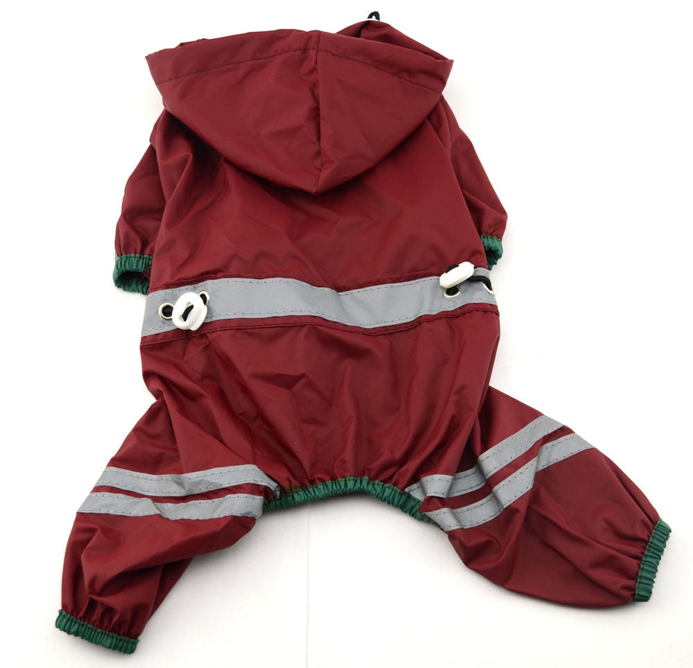 JMT-358154 Waterproof Reflective Raincoat for Dogs and Cats, Lightweight and Compact, Available in Sizes XS-XXL