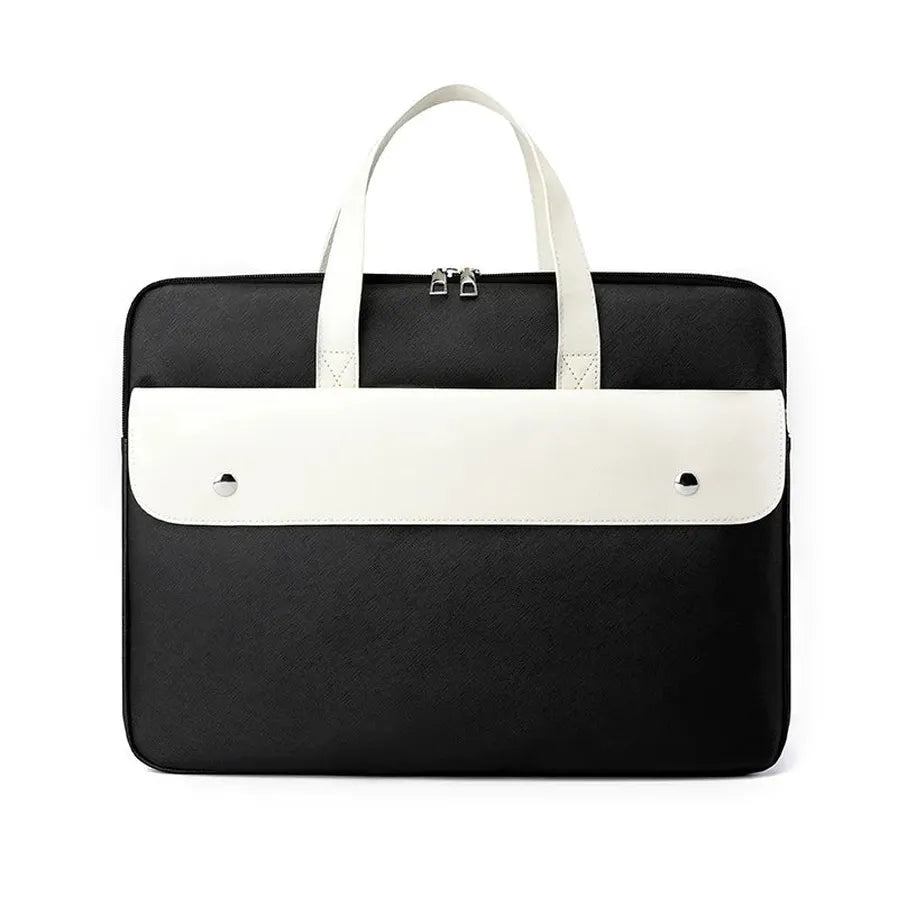 JMT-358218 15.6-Inch PU Leather Tote Briefcase for Women - Large Capacity Business Laptop Bag