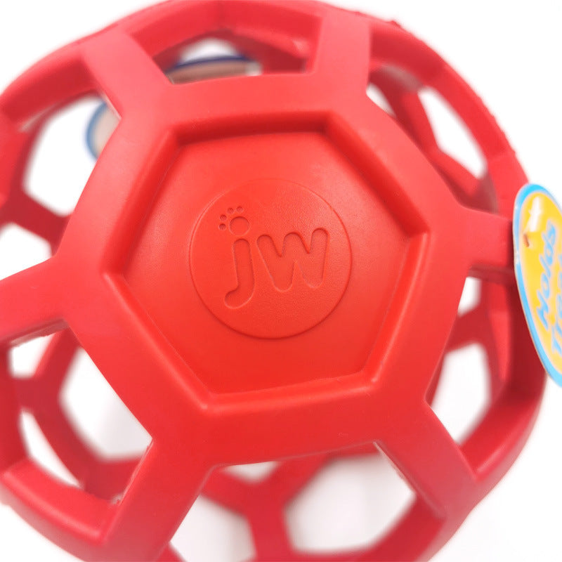 JMT-358538 Milk-Scented Dog Toy Ball - Natural Rubber Geometric Treat Dispenser for Chewing and Teeth Cleaning, 8cm/14cm