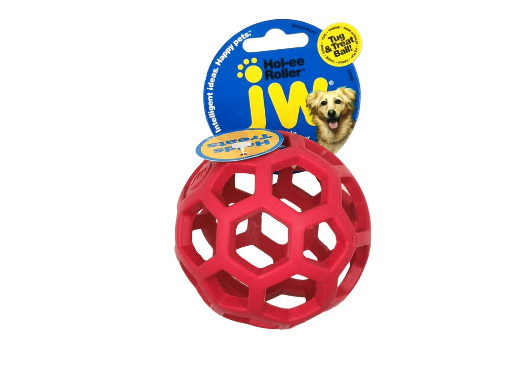 JMT-358538 Milk-Scented Dog Toy Ball - Natural Rubber Geometric Treat Dispenser for Chewing and Teeth Cleaning, 8cm/14cm