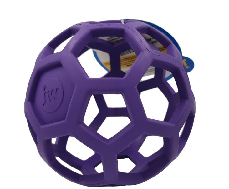 JMT-358538 Milk-Scented Dog Toy Ball - Natural Rubber Geometric Treat Dispenser for Chewing and Teeth Cleaning, 8cm/14cm