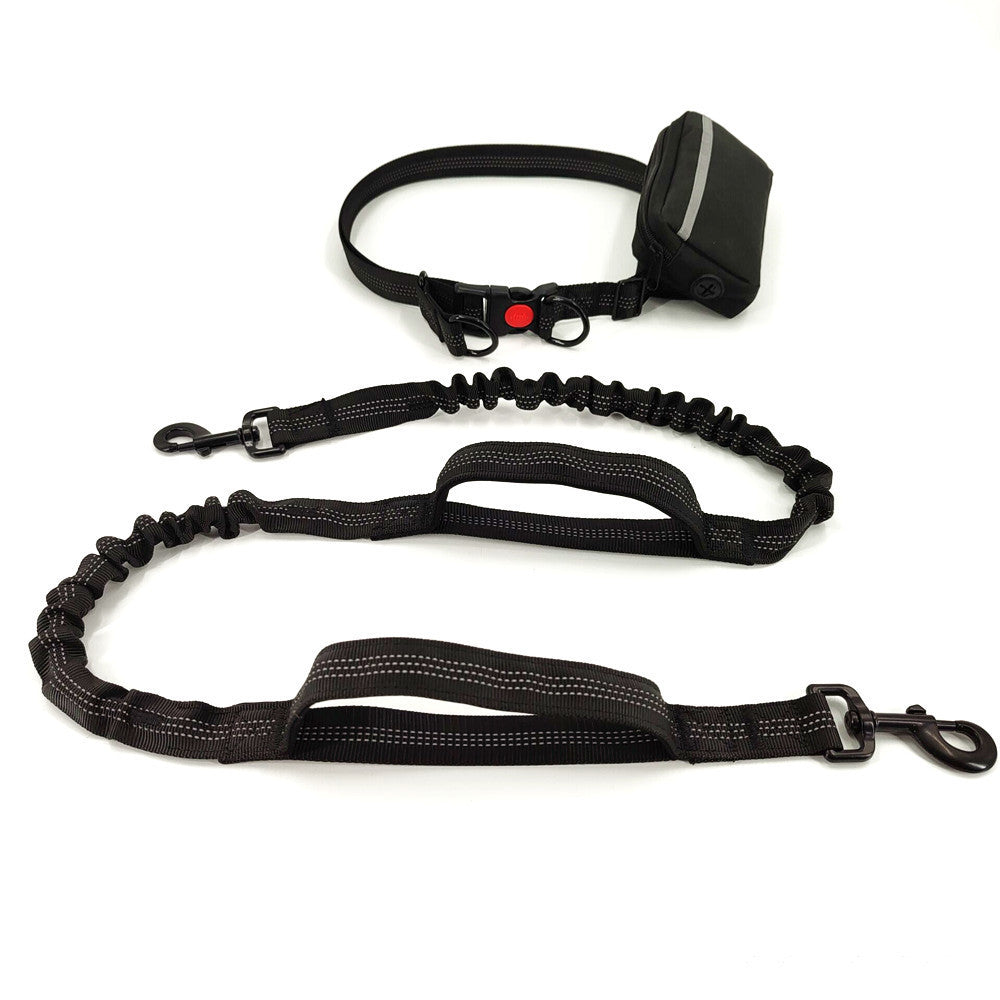 JMT-358730 Multifunctional Traction Rope Belt with Adjustable Pocket - Ideal for Running and Outdoor Activities