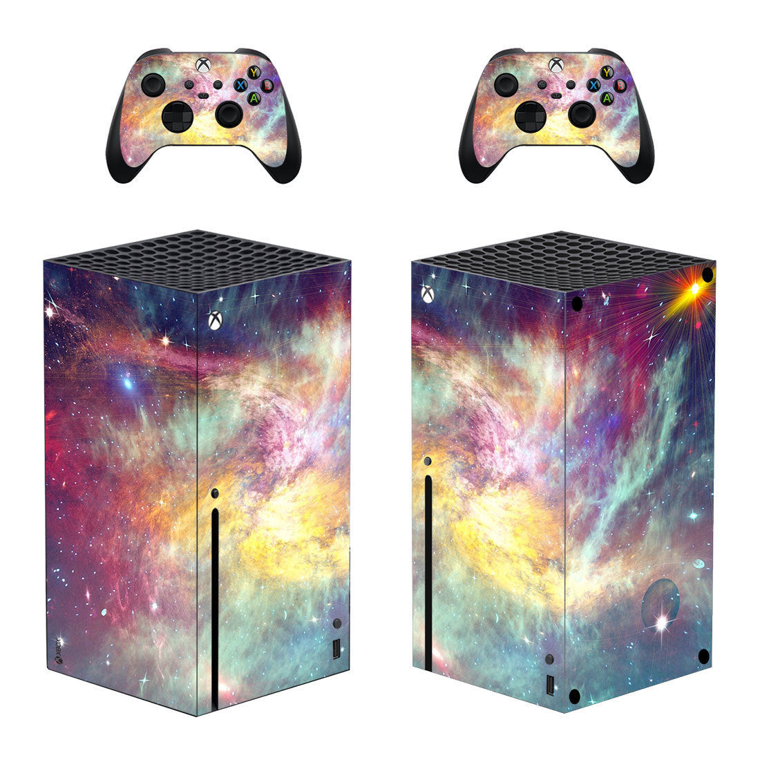 JMT-358858 Xbox Series X PVC Game Console Protection Sticker, Durable 0.04mm-0.08mm Thickness, Light-Blocking Film