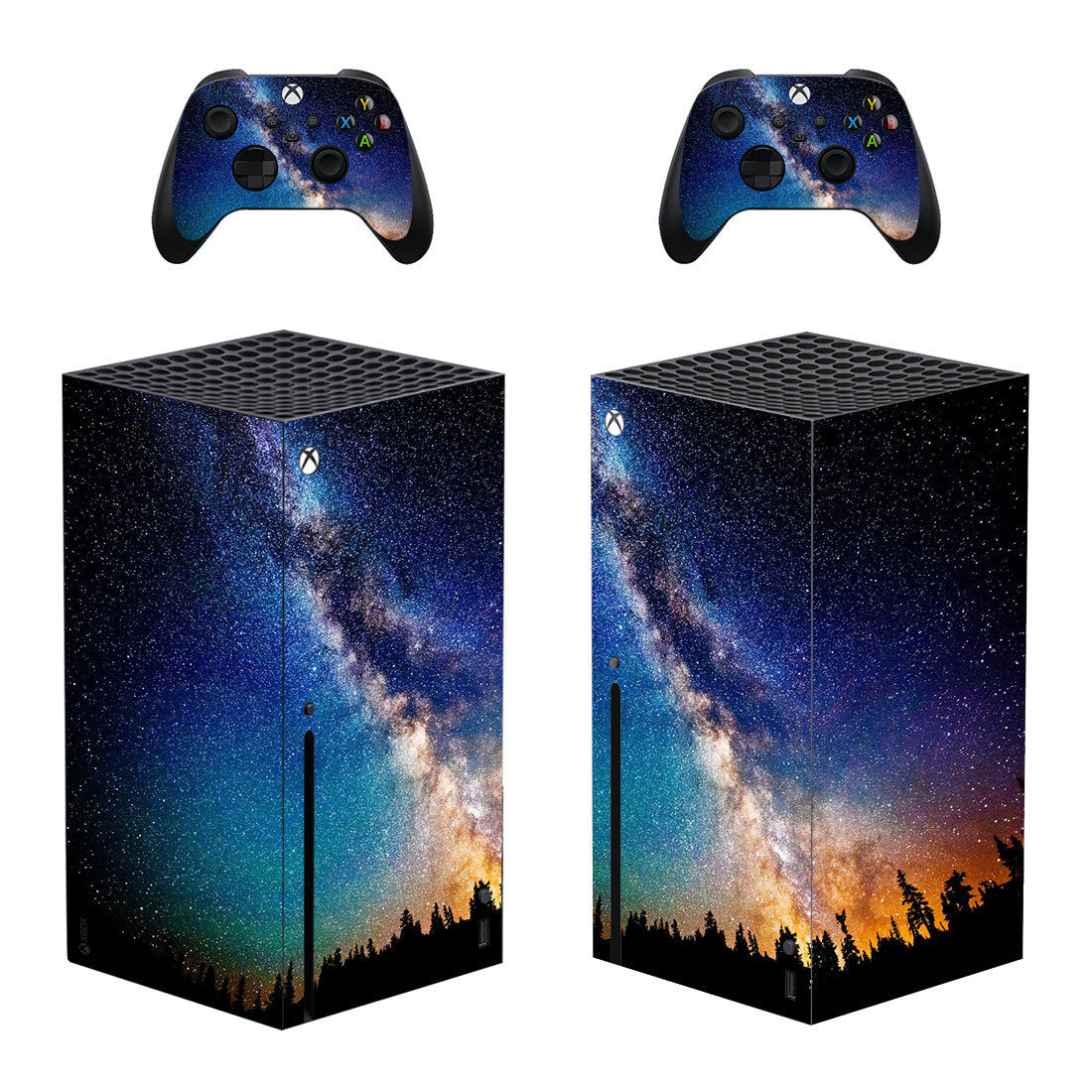 JMT-358858 Xbox Series X PVC Game Console Protection Sticker, Durable 0.04mm-0.08mm Thickness, Light-Blocking Film