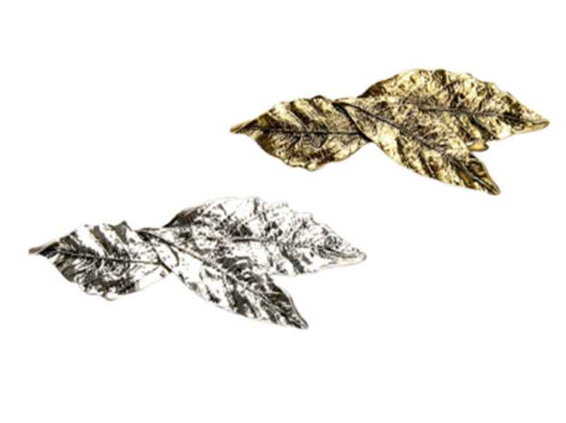 JMT-358922 Retro Leaf Design Hairpin for Women - Korean Style Bangs Clip