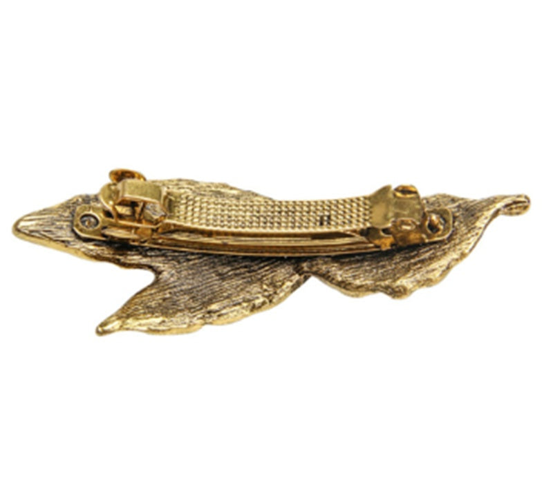 JMT-358922 Retro Leaf Design Hairpin for Women - Korean Style Bangs Clip