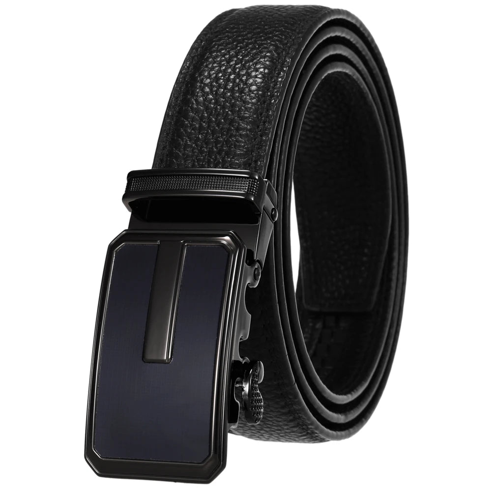JMT-358986 Automatic Buckle Leather Belt for Men - Adjustable Fit, Premium Quality Craftsmanship
