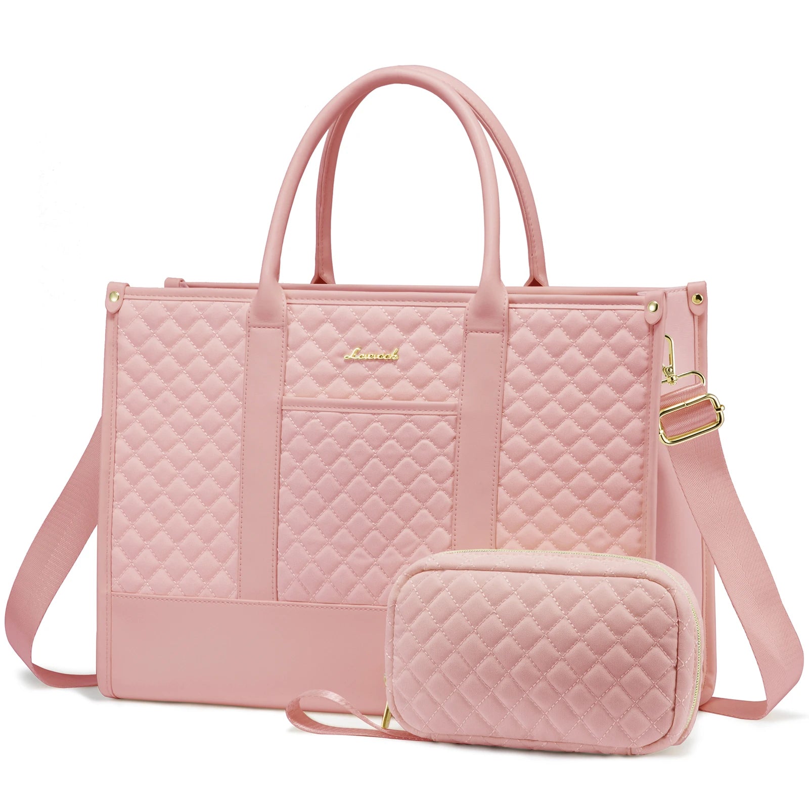 JMT-359114 Stylish 2-Piece Waterproof Business Tote and Laptop Bag Set for Travel and Work