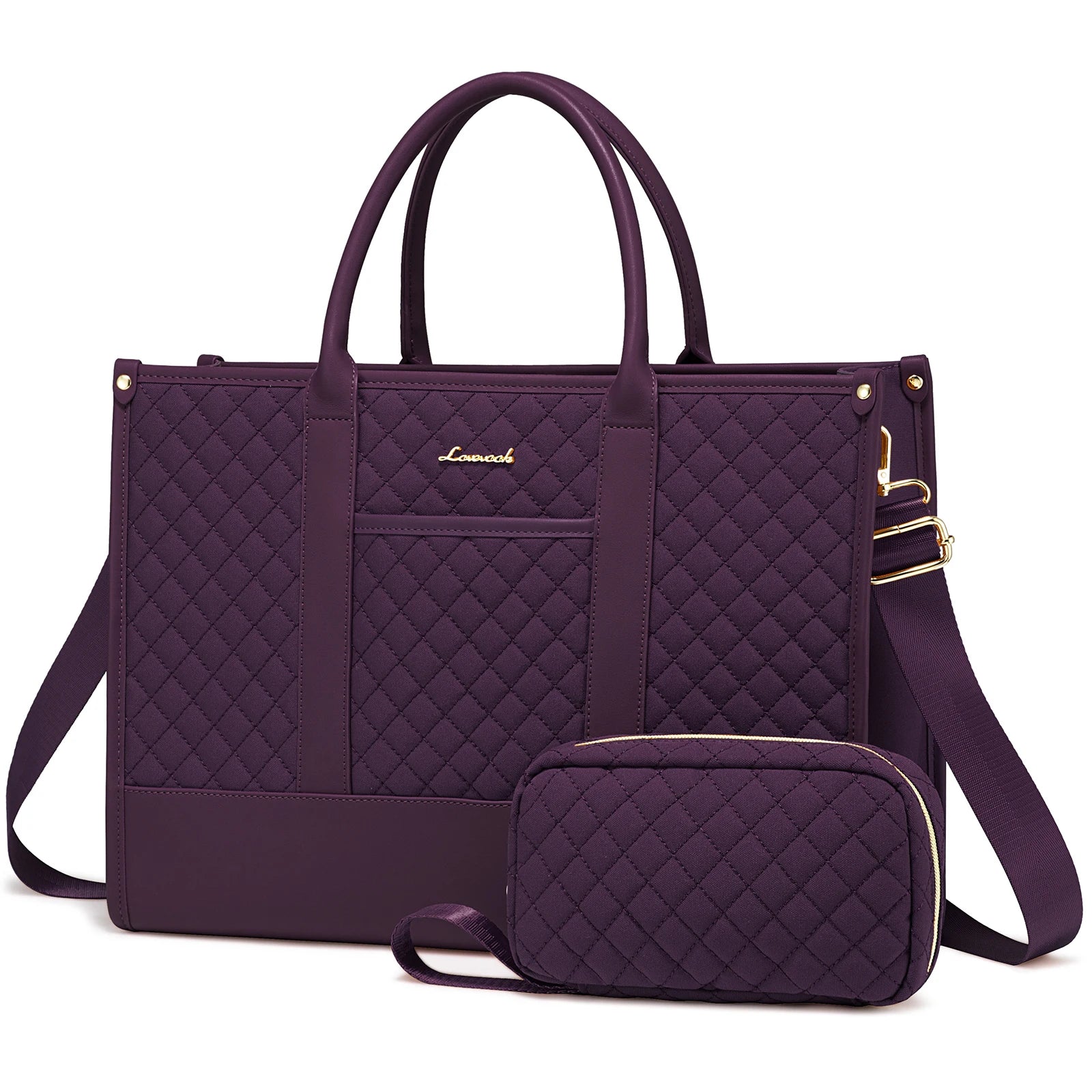 JMT-359114 Stylish 2-Piece Waterproof Business Tote and Laptop Bag Set for Travel and Work