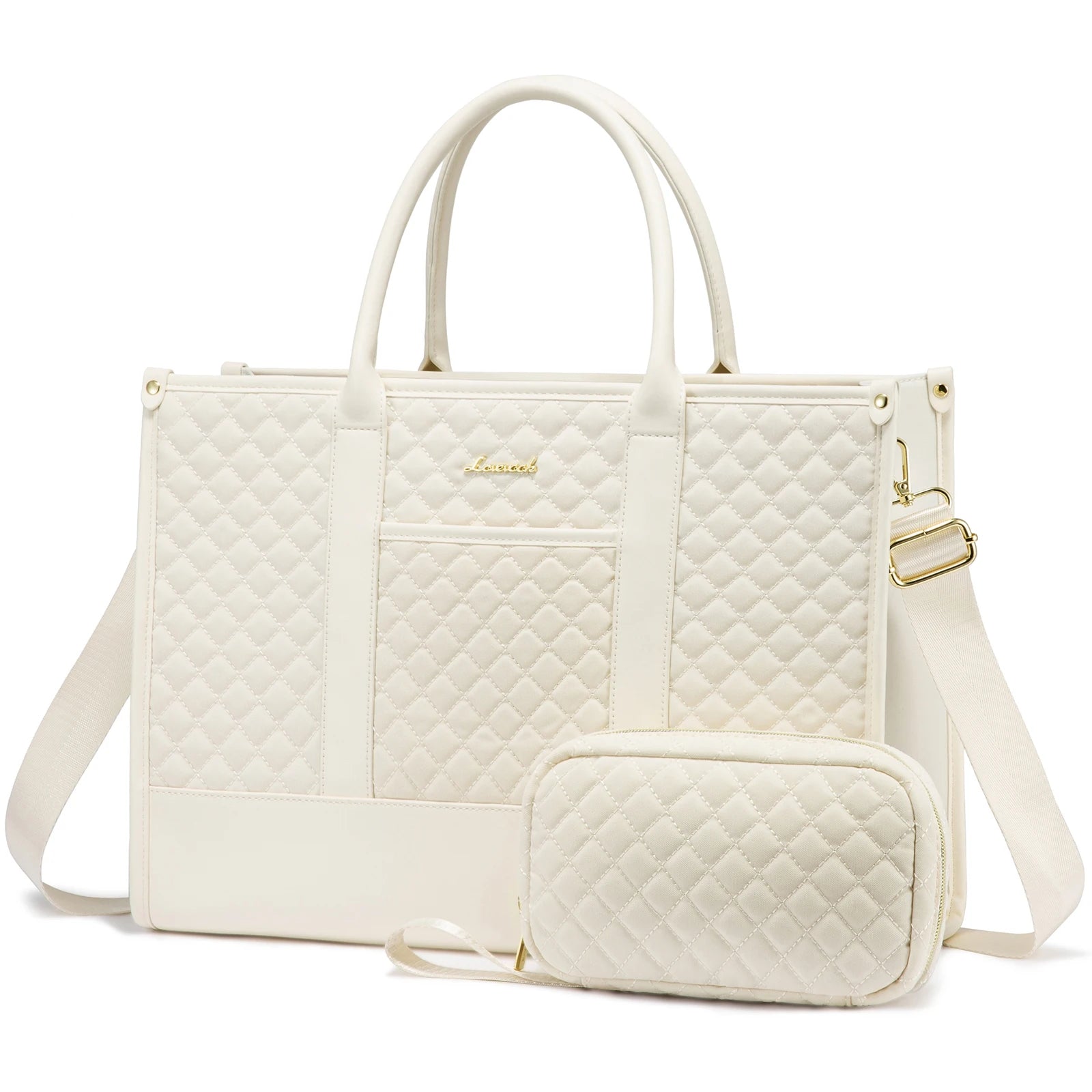 JMT-359114 Stylish 2-Piece Waterproof Business Tote and Laptop Bag Set for Travel and Work
