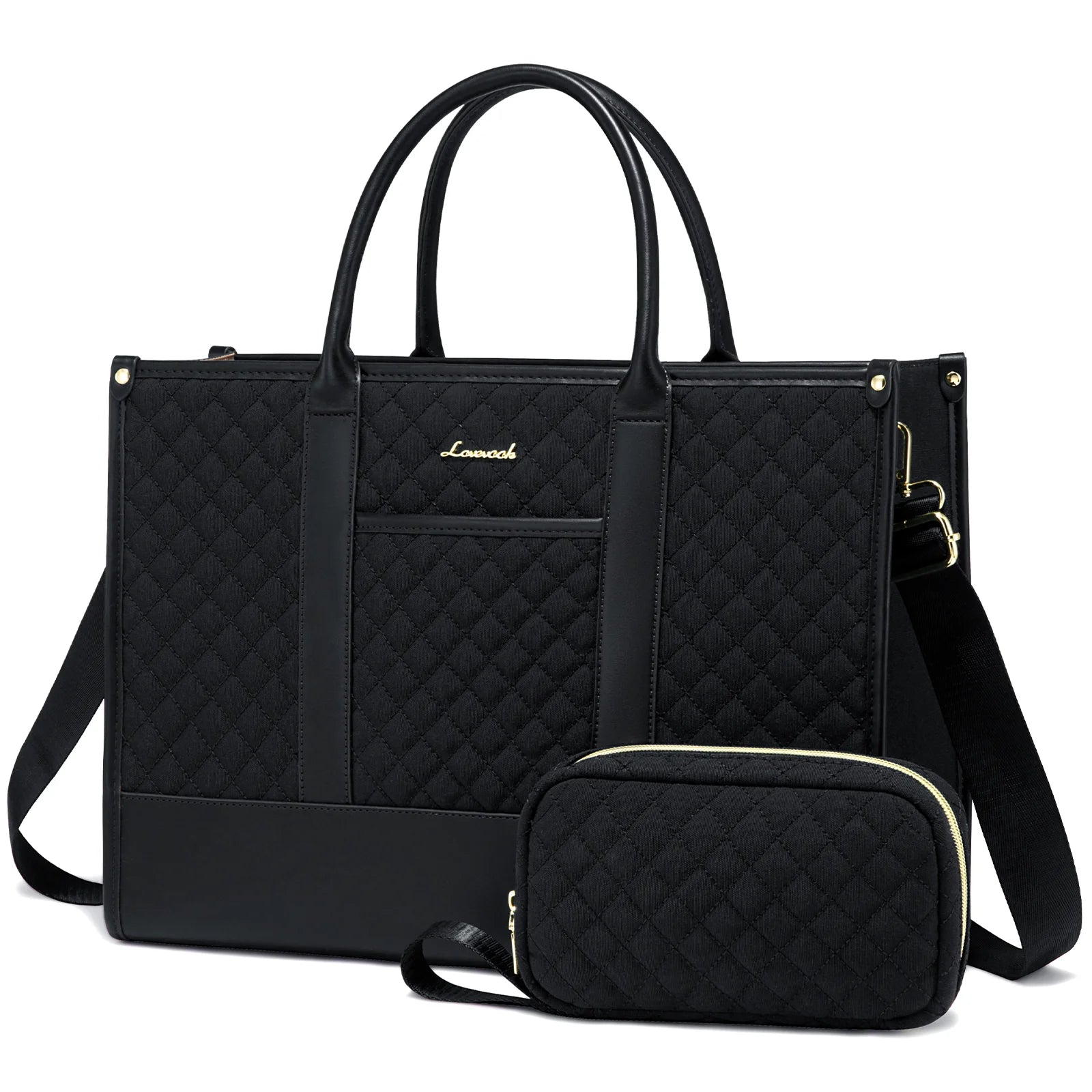 JMT-359114 Stylish 2-Piece Waterproof Business Tote and Laptop Bag Set for Travel and Work