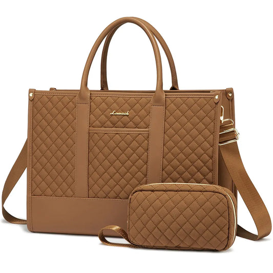 JMT-359114 Stylish 2-Piece Waterproof Business Tote and Laptop Bag Set for Travel and Work