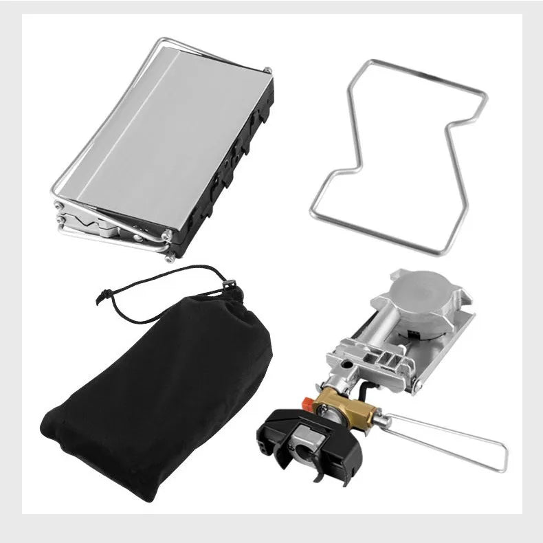 JMT-359434 Foldable Windproof Camping Gas Stove for Outdoor Picnic and Travel, Model BGL036