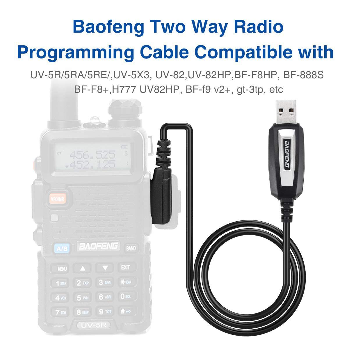 JMT-359562 Baofeng USB Programming Cable for Model 5R and 888S