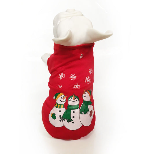 JMT-360010 Cozy Cotton Christmas Dog Clothes for Autumn and Winter - Multiple Styles Available