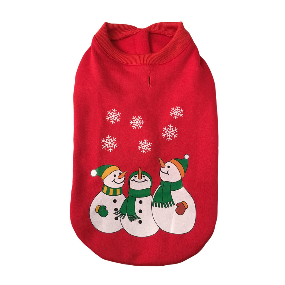 JMT-360010 Cozy Cotton Christmas Dog Clothes for Autumn and Winter - Multiple Styles Available