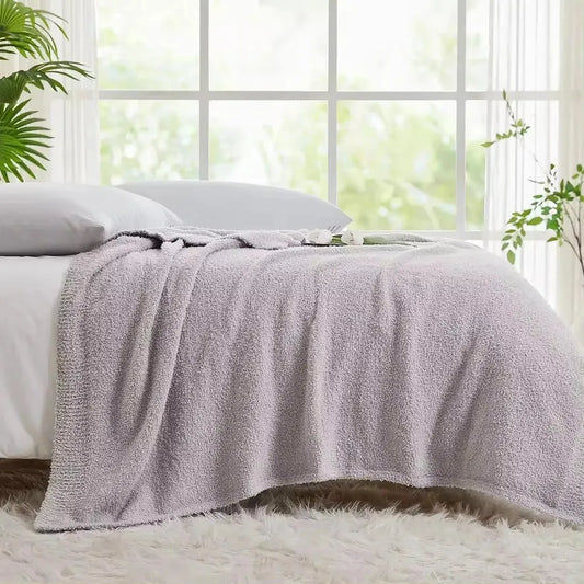 JMT-360458 Soft Lightweight Plush Fleece Throw Blanket - 50x60 Inches for Sofa or Bed