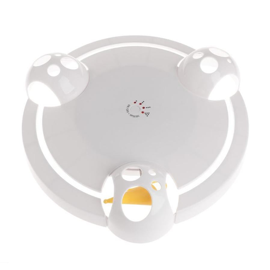 JMT-360522 Auto-Rotating Cat Toy Turntable with Electric Mouse Play Plate - Durable ABS Material