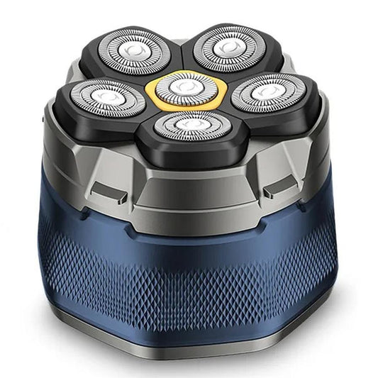 JMT-360778 Cordless Electric Head Shaver with 6D Floating Heads, IPX6 Waterproof, Type-C Rechargeable, LED Digital Display