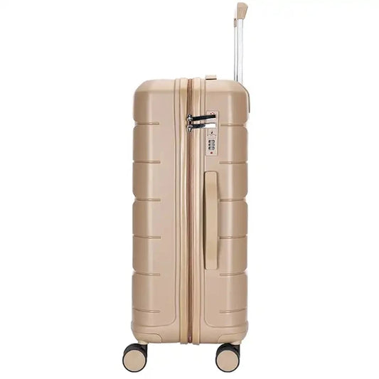 JMT-361418 Durable PP Shell Carry-On Trolley Luggage Set in 20", 24", and 28" Sizes for Outdoor Travel