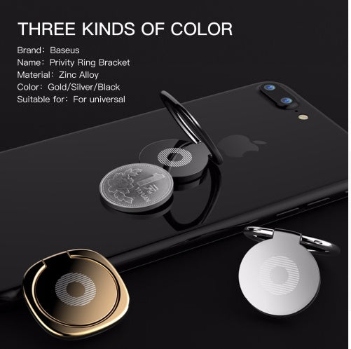JMT-361546 360-Degree Metal Finger Ring Holder for Smartphones and Tablets - Ultra-Thin Aluminium Alloy Design