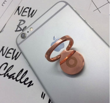 JMT-361546 360-Degree Metal Finger Ring Holder for Smartphones and Tablets - Ultra-Thin Aluminium Alloy Design