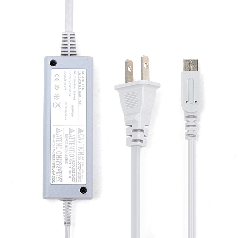 JMT-361866 Wii U Tablet Power Supply Charger - Compatible with Wii U, ABS Material, Multiple Plug Options