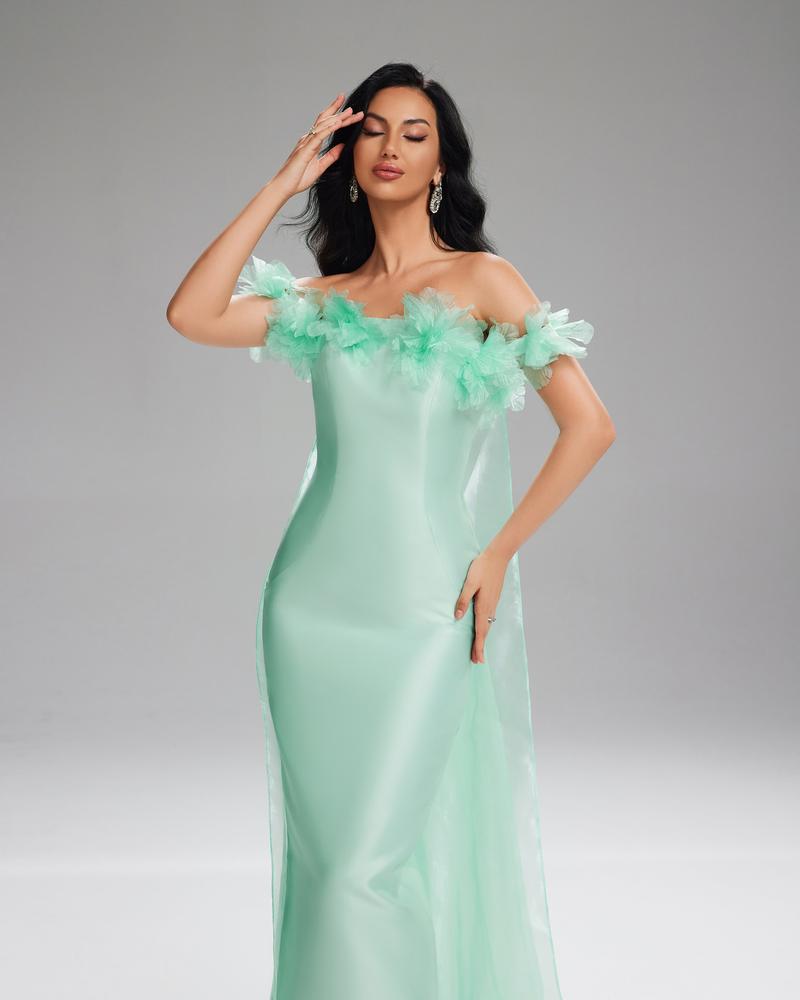 JMT-361930 Elegant Green Dress for Women - Style SH0099
