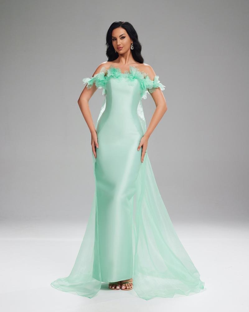 JMT-361930 Elegant Green Dress for Women - Style SH0099