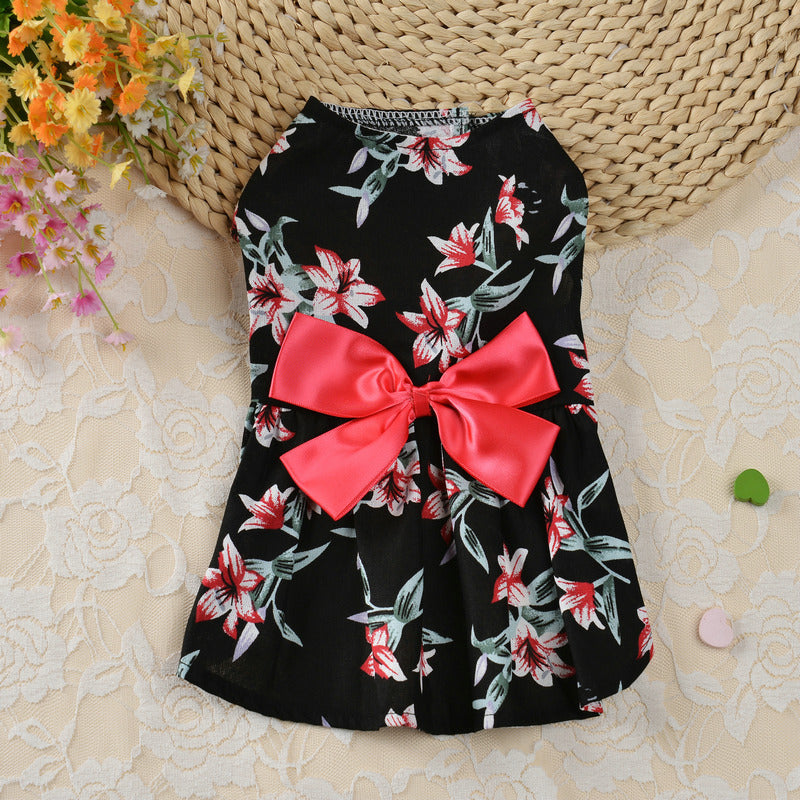 JMT-362314 Spring and Summer Princess Dress for Dogs - Comfortable Cloth Skirt Outfit