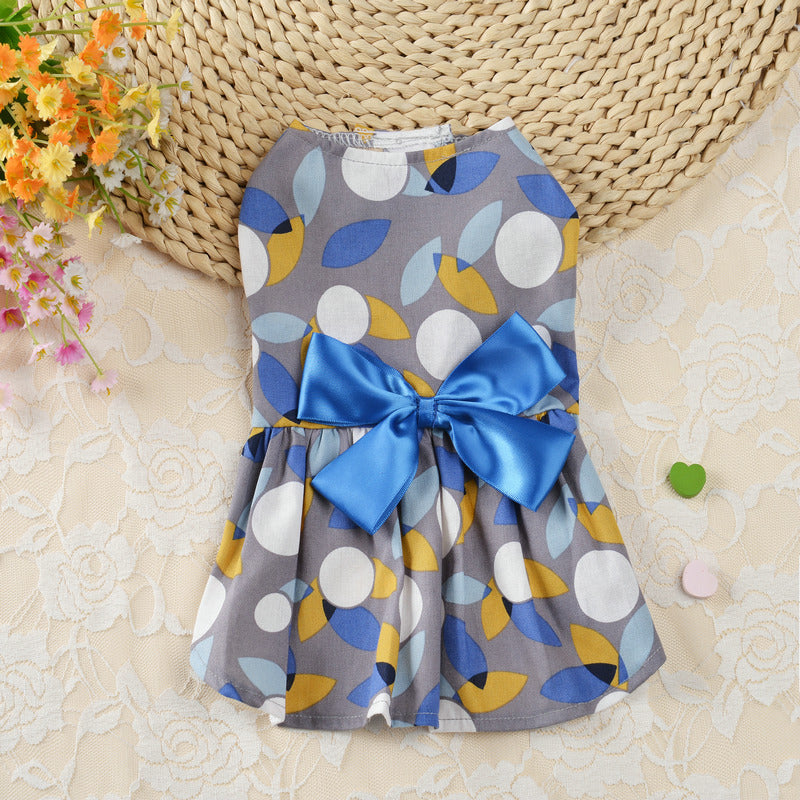 JMT-362314 Spring and Summer Princess Dress for Dogs - Comfortable Cloth Skirt Outfit