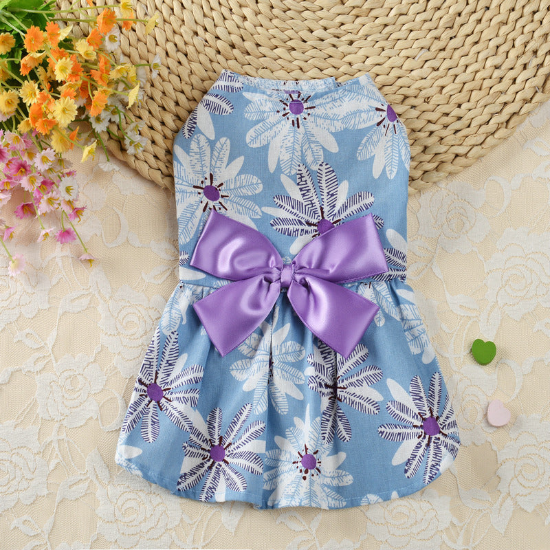 JMT-362314 Spring and Summer Princess Dress for Dogs - Comfortable Cloth Skirt Outfit
