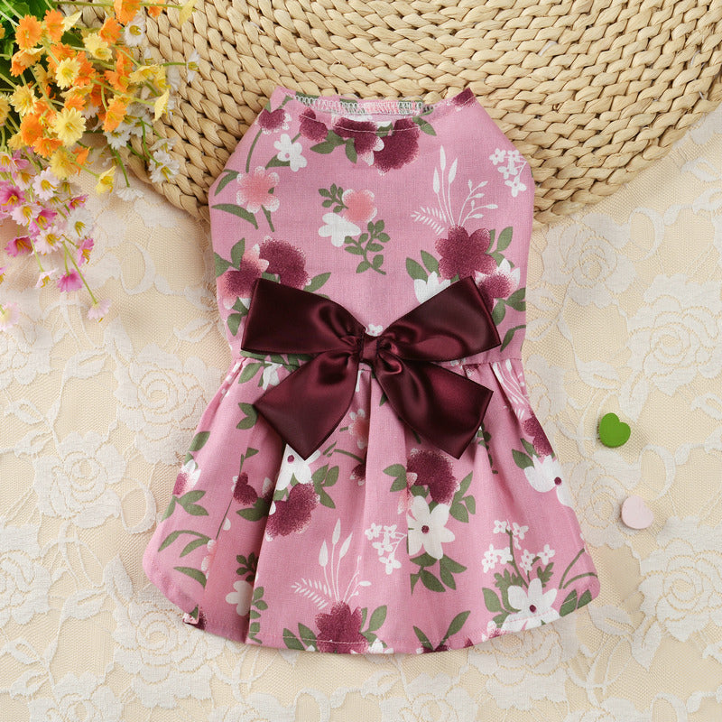 JMT-362314 Spring and Summer Princess Dress for Dogs - Comfortable Cloth Skirt Outfit