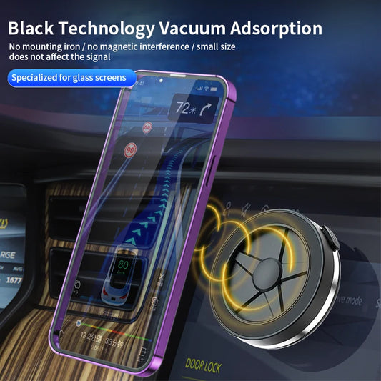 JMT-362506 Universal Magnetic Car Phone Holder with Vacuum Suction for Secure Mobile Device Mounting in Vehicles