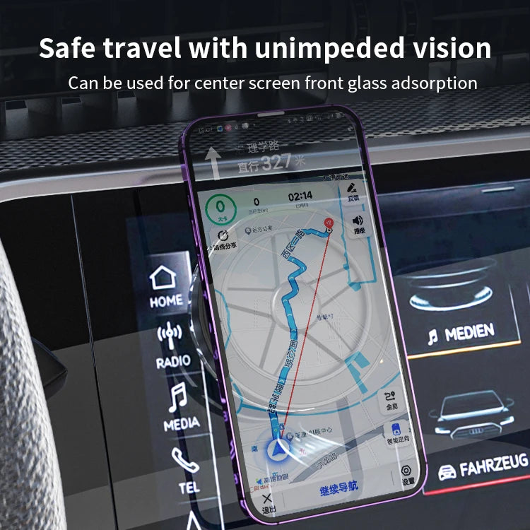 JMT-362506 Universal Magnetic Car Phone Holder with Vacuum Suction for Secure Mobile Device Mounting in Vehicles