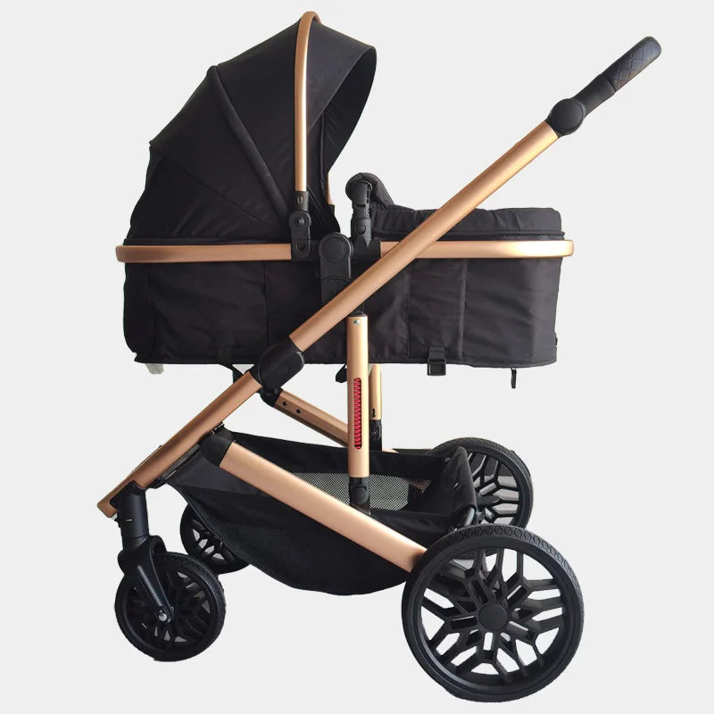 JMT-362698 4-in-1 High One Handed Folding Baby Stroller with Safety Seat
