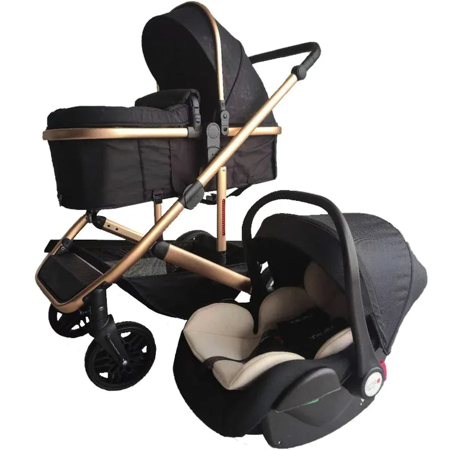 JMT-362698 4-in-1 High One Handed Folding Baby Stroller with Safety Seat