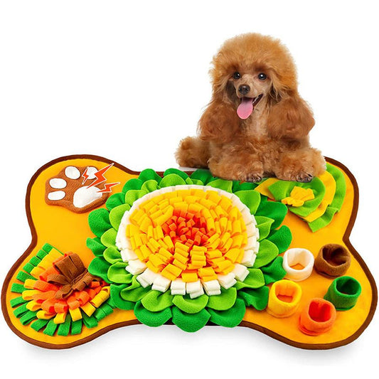JMT-362826 Pet Smell Pad for Interactive Play - Sound Radish Design, 64 x 43 cm, Polar Fleece Material, Assorted Colors