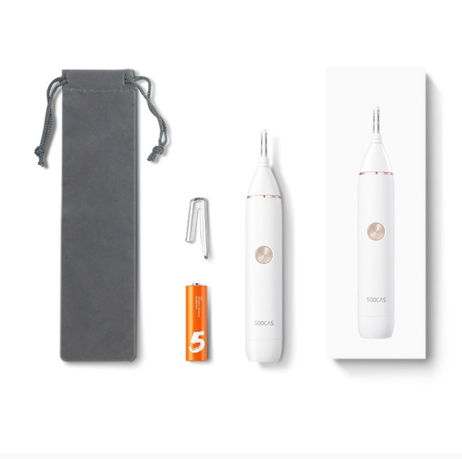 JMT-362826 Portable Electric Ear Nose Eyebrow Hair Trimmer - Waterproof Mini Shaver with High-Speed Motor and Sharp Cutter Head