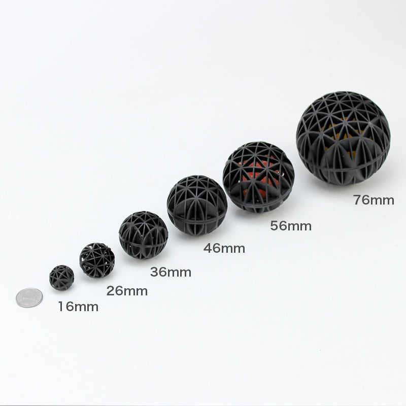 JMT-363018 Mute Filter Ball with Internal Cotton - Multiple Sizes Available (1.6cm - 7.6cm)