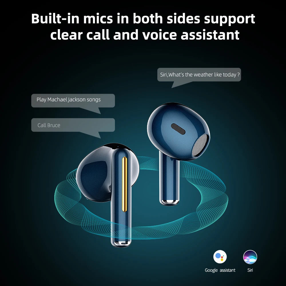 JMT-363018 True Wireless Bluetooth Earbuds with Custom Waterproof Design for Gaming and Everyday Use