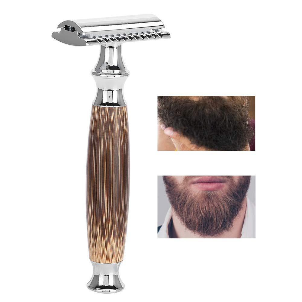 JMT-363082 Long Bamboo Handle Double Edged Safety Razor for a Smooth Shave