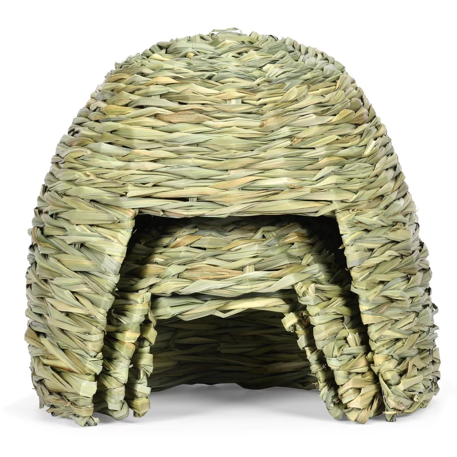 JMT-363146 Handmade Thatched Hut for Small Animals - Perfect for Rabbits, Hamsters, Hedgehogs, and Guinea Pigs