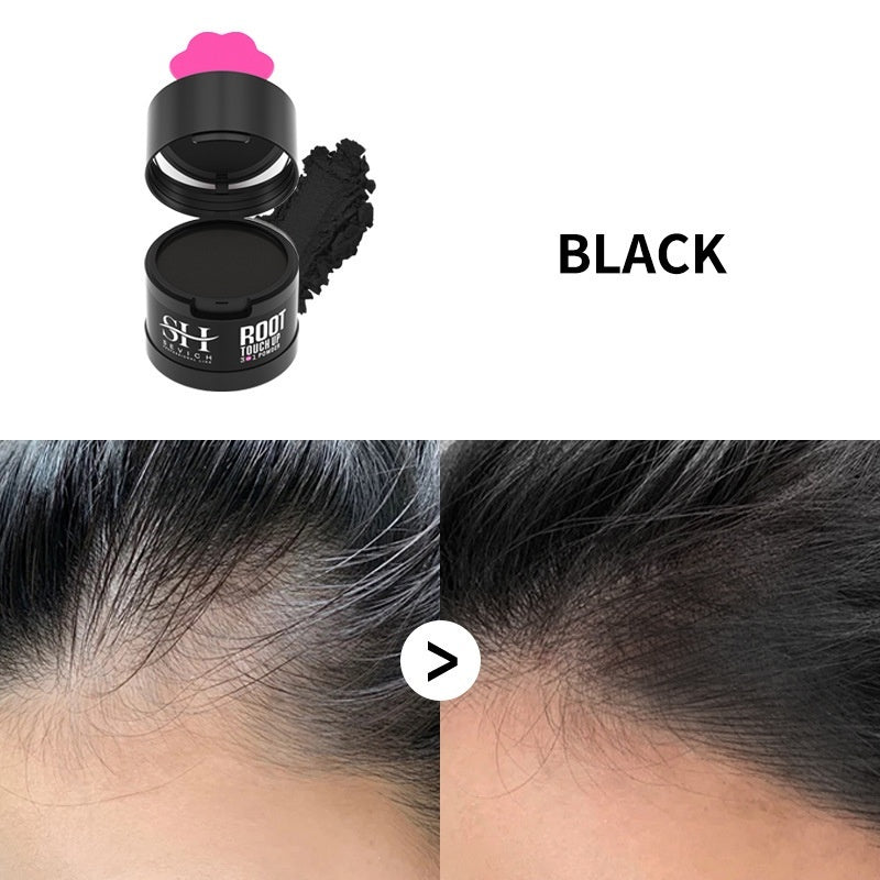 JMT-363274 Forehead Hairline Mud Powder for Natural Hair Replacement – Black, Dark Brown, Medium Brown (4G)