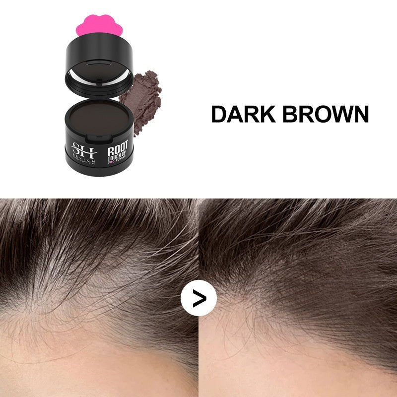 JMT-363274 Forehead Hairline Mud Powder for Natural Hair Replacement – Black, Dark Brown, Medium Brown (4G)