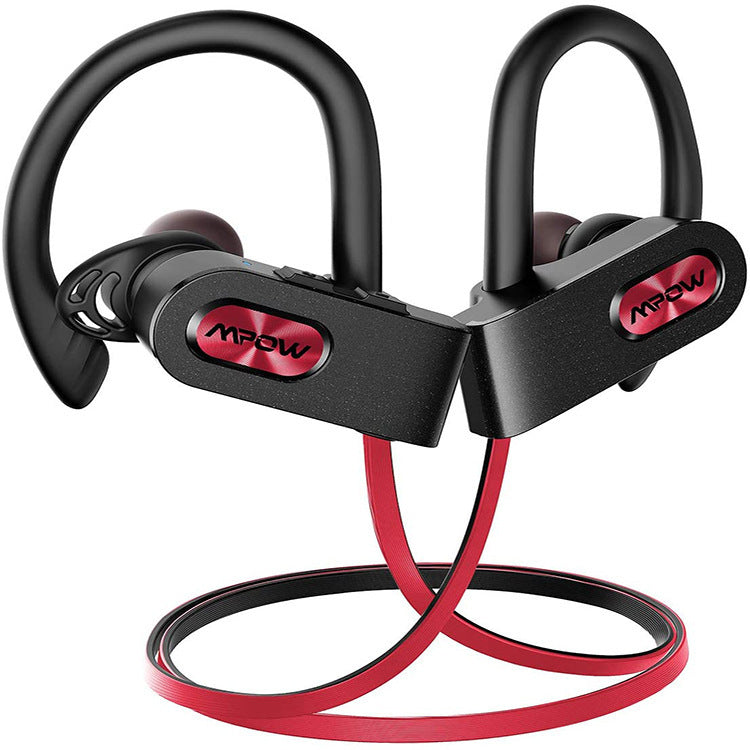 JMT-363338 Bluetooth Hanging Ear Headset with Stereo Sound and Voice Control - Available in Red, Black, and Pink